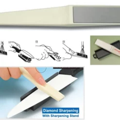 Affilacoltelli Manuale Diamantato Giapponese Con Supporto