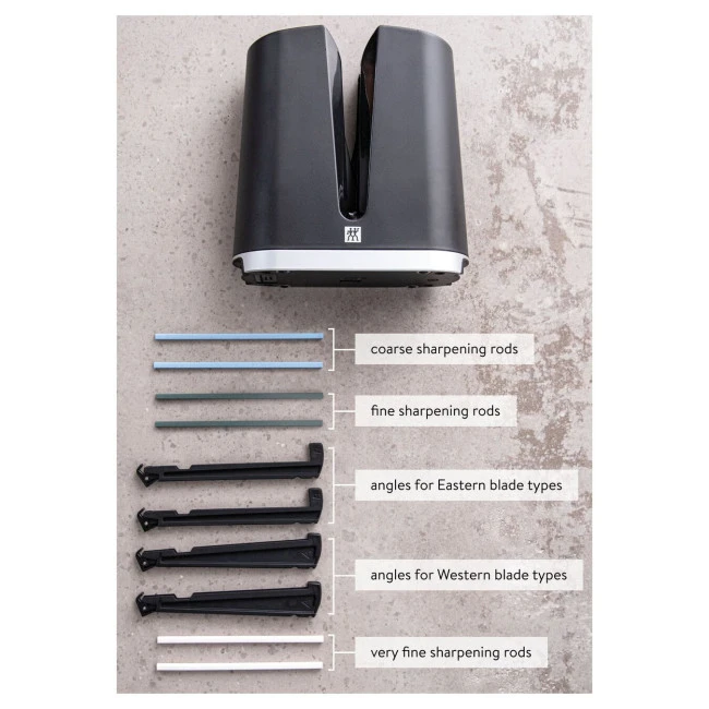 Affilacoltelli Professionale ZWILLING V-Edge Completo Di 3 Pietre Per Affilare
