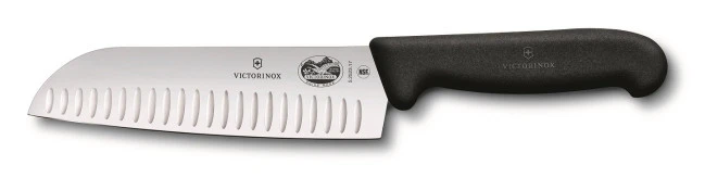 Coltello Santoku Cm. 17 Con Lama Alveolata Serie Fibrox Di Victorinox