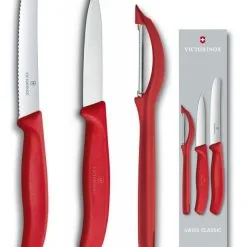 Set 3 Pezzi Per La Cucina Swiss Classic Rosso Di Victorinox