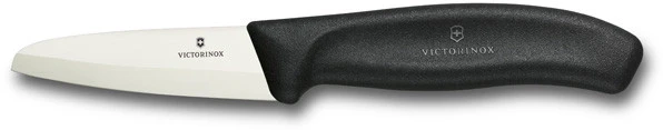 Coltello Victorinox Spelucchino Cm. 8 In Ceramica Bianca