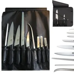 Avvolgibile Wusthof Completo Di Coltelli Victorinox E Accessori