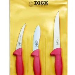 Set 3 Coltelli Macelleria Serie ErgoGrip Di F. Dick