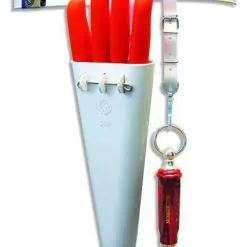 Fodero Per 4 Coltelli Con Cintura E Gancio Per L'acciaino