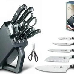 Ceppo Universal Gran Maitre Di Victorinox: 6 Coltelli Forgiati E Una Forbice