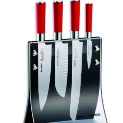 Set 4knives Red Spirit: Ceppo Completo Di 4 Coltelli Serie Red Spirit Di Dick