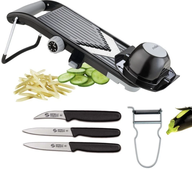 Vegetable Compact: Mandolina + 3 Spelucchini + Pelapatate