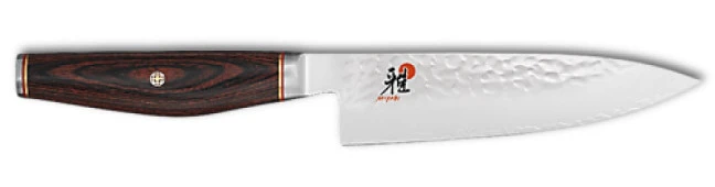 Coltello 3 Strati Gyutoh Lama Cm. 16 Martellata Serie Miyabi 6000 MCT