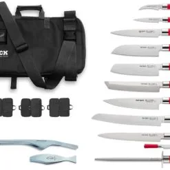 Ispiration: Valigetta Culinary Bag Completa Di 9 Coltelli Serie Red Spirit Dick, Acciaino E Pinze Di Dick