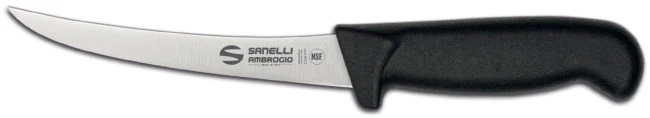 Coltello Disosso Curvo Cm. 15 Linea Supra Di Sanelli Ambrogio