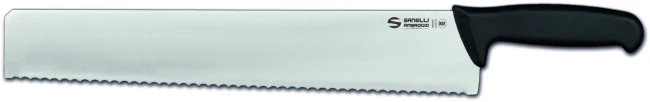 Coltello Punta Quadra, Lama Seghettata Cm. 42 Di Sanelli Ambrogio