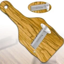 Affettatartufi - Tagliatartufi In Legno Di Ulivo Lama Liscia