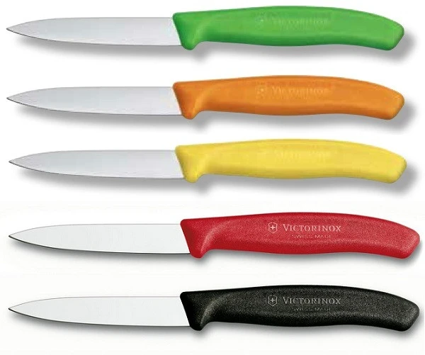 Cinque Spelucchini Victorinox Colors: Verde, Arancio, Giallo, Rosso, Nero