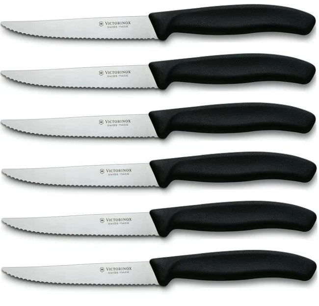 Set 6 Coltelli Bistecca Victorinox Serie Classic