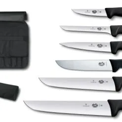 Set Norcino Di Victorinox: Valigetta Completa Di 6 Coltelli Linea Fibrox