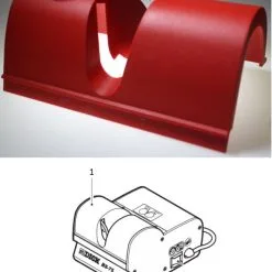 Copertura Rossa Per Macchina Affilatrice RS 75 Di F. Dick