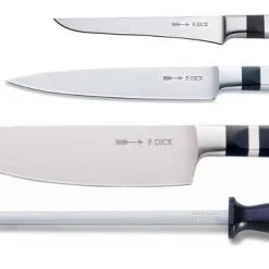 Basic Kit Chef: 3 Coltelli Serie 1905 E 1 Acciaino Di Dick