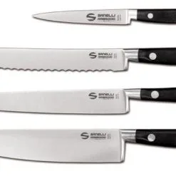 Set 4 Coltelli Forgiati Linea Chef Di Ambrogio Sanelli