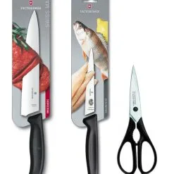 Set Coltelli Carne E Pesce + Forbice Di Victorinox