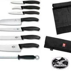 Valigetta Completa Di 7 Coltelli E 1 Acciaino Di Victorinox SwissClassic