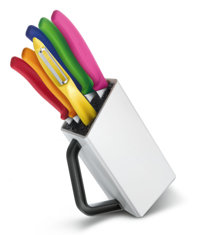 Swiss Classic Utility Block: Ceppo Bianco Con 6 Accessori Victorinox - immagine 2