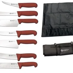 Valigetta Completa Di 7 Coltelli Linea Professionale BBQ Di Ambrogio Sanelli