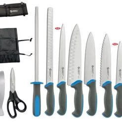 Avvolgibile Chef Cucina Di Mare Completo Di 8 Coltelli E 3 Accessori Di Ambrogio Sanelli