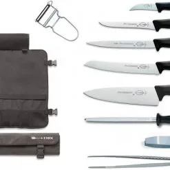 Valigetta Base Scuole Completa Di Coltelli Dick Serie Prodynamic, Pinze, Affilatoio E Pelapatate
