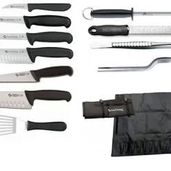 Valigetta SUPRA Completa Di 6 Coltelli Di Sanelli Ambrogio, Grattugia Microplane, Termometro E Accessori